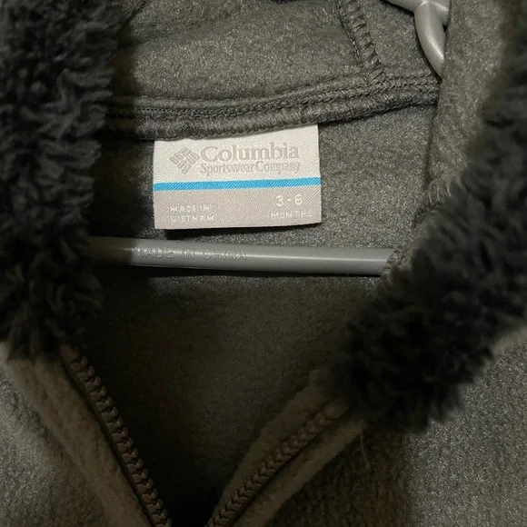 Columbia Charcoal Kids One Piece Footie - Picture 4 of 6